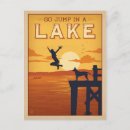 Suche nach wasser postkarten Illustration