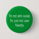 Recherche de je ne suis pas antisocial badges Humour