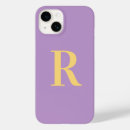 Recherche de pourpre et lilas iphone coques Monogramme