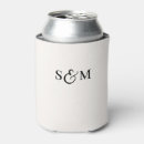 Recherche de mariage canettes rafraîchisseurs Monogramme