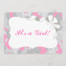 Recherche de camo baby shower invitations Rose