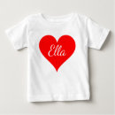 Recherche de coeur rouge bébé tshirts Personnalisation