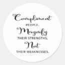 Recherche de compliments autocollants Typographie