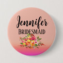 Recherche de sophistiquée badges Bridesmaid
