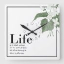 Suche nach zitate über das leben wanduhren Typografie