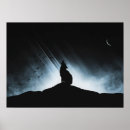 Suche nach wolf und mond poster Abstrakt