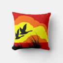 Recherche de oiseaux sauvages coussins Rouge