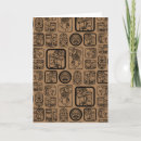 Recherche de tribal motif vœux cartes Abstrait