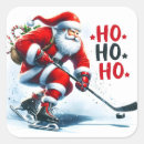 Recherche de hockey père noël autocollants Hiver