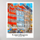 Suche nach dänemark reise poster Illustration