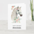 Recherche de cheval anniversaire cartes Équestre