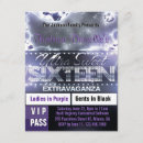 Recherche de vip pass 16ans anniversaire invitations Seize