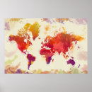 Recherche de world map poster Globe