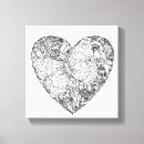 Suche nach herz mandala leinwandbilder Zengekritzel
