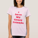 Suche nach verrückte freunde tshirts Rot