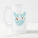 Recherche de rhinocéros tasses Bleu