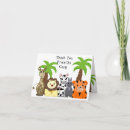 Recherche de zoo remerciements cartes Jungle