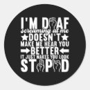 Suche nach amerikanische gebärdensprache aufkleber Gehörlose