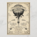 Recherche de steampunk mariage invitations Montgolfière