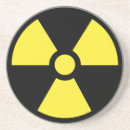 Recherche de symbole radioactif dessous de verres Radioactivité