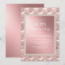 Recherche de 40 ans invitations Or rose