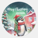 Recherche de mignon de pingouin autocollants Noël
