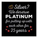 Suche nach 25 hochzeitstag poster Für sie/ihn