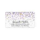 Suche nach confetti rücksende aufkleber Gold