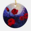 Recherche de peinture de fleur ornements Rouge