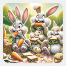 Recherche de pâques drôle autocollants Lapin