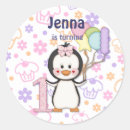 Recherche de pingouin rose autocollants Mignon