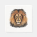 Recherche de roi lion serviettes Aquarelle