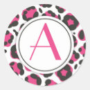 Recherche de empreinte de léopard autocollants Monogramme