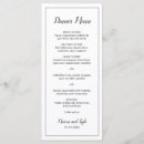 Recherche de noir et blanc mariage menus Simple