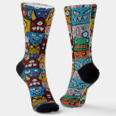Recherche de visage chaussettes Motif