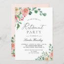 Recherche de surprise retirement invitations Floral