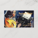 Recherche de direction cartes visite Vintage