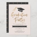 Recherche de gold graduation invitations Noir et or