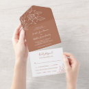 Recherche de boheme mariage invitations Orange brûlé