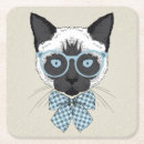 Recherche de chat siamois dessous de verres Drôle