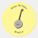 Suche nach countrymusik aufkleber Banjo