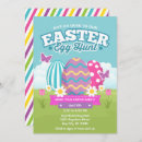 Recherche de oeufs colorés invitations Chasse aux oeufs