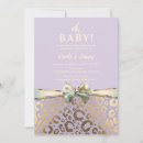 Recherche de lavender baby shower invitations Élégant