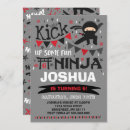 Recherche de karate party invitations Ninja