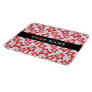 Recherche de fleur rouge planches à découper Monogramme