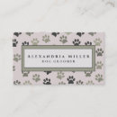 Recherche de chien promenade cartes visite Professionnel