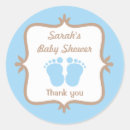 Recherche de empreintes de pas de bébé autocollants Bleu