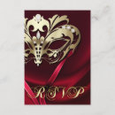 Recherche de masquerade 16ans anniversaire invitations Rouge