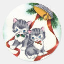 Recherche de chaton vintage autocollants Mignon