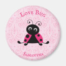 Recherche de coccinelle rose magnets Insecte
